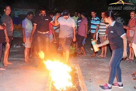 Fire Walk Activity in India